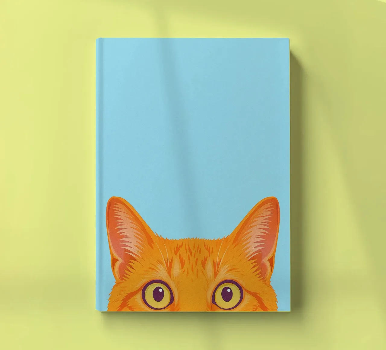 peeking cat notebook by oneone