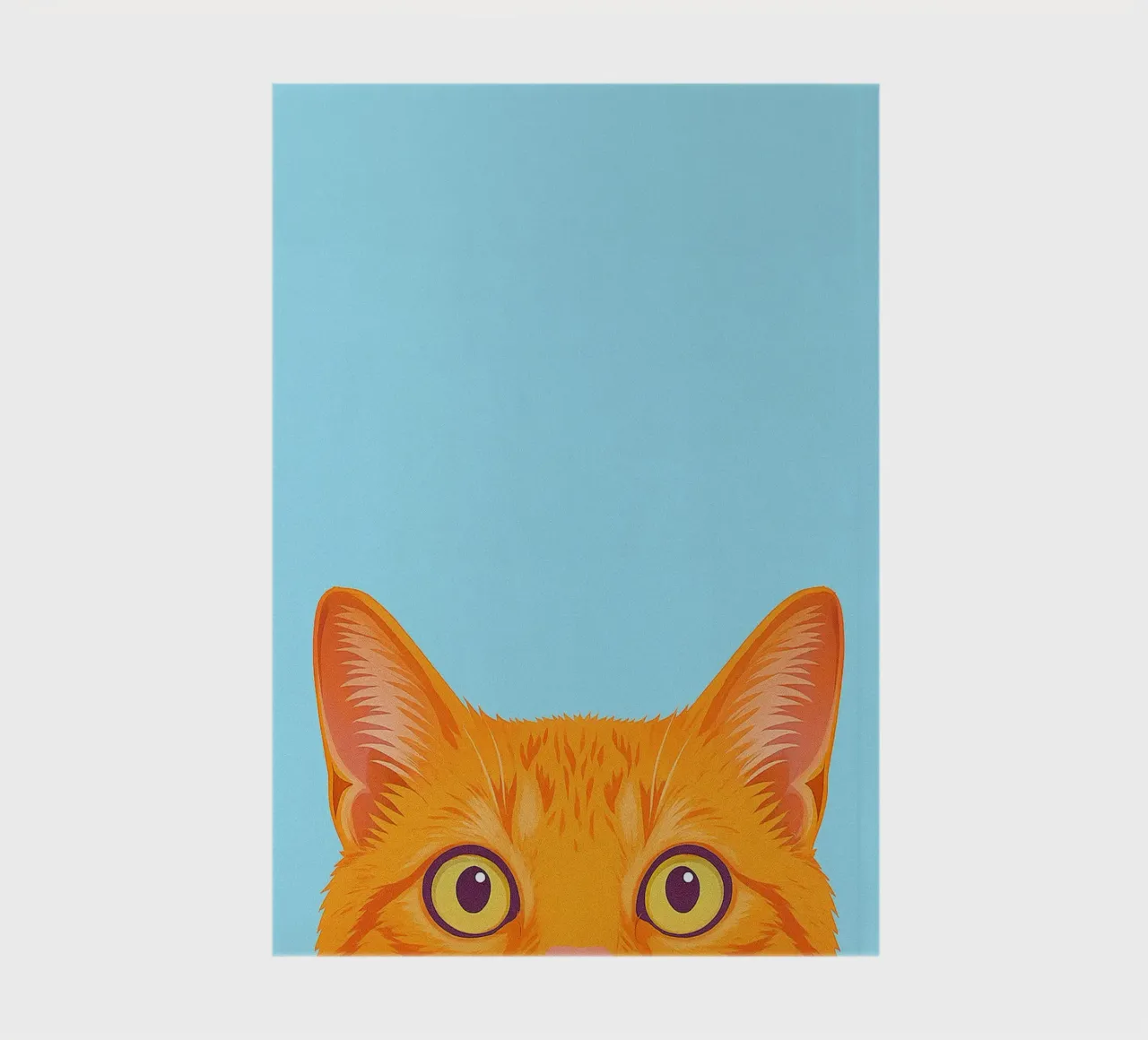 peeking cat notebook by oneone
