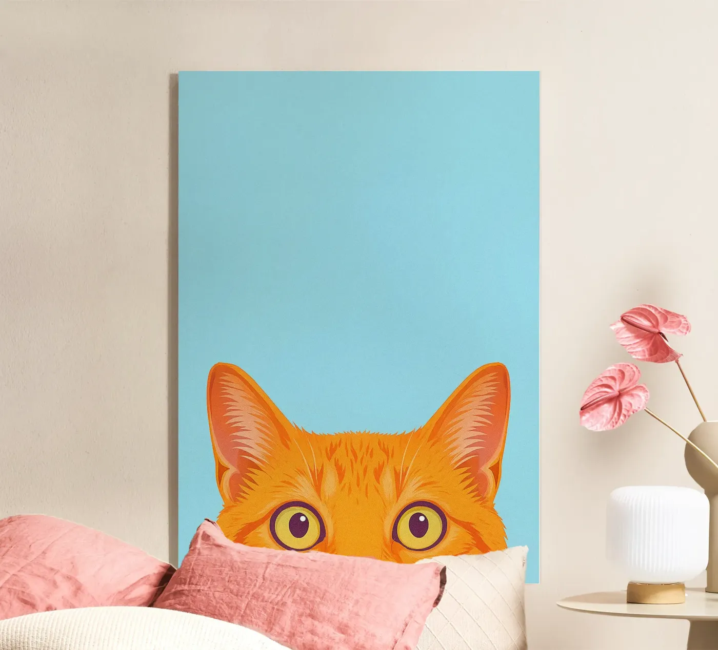 gatto che sbircia plexiglass da oneone
