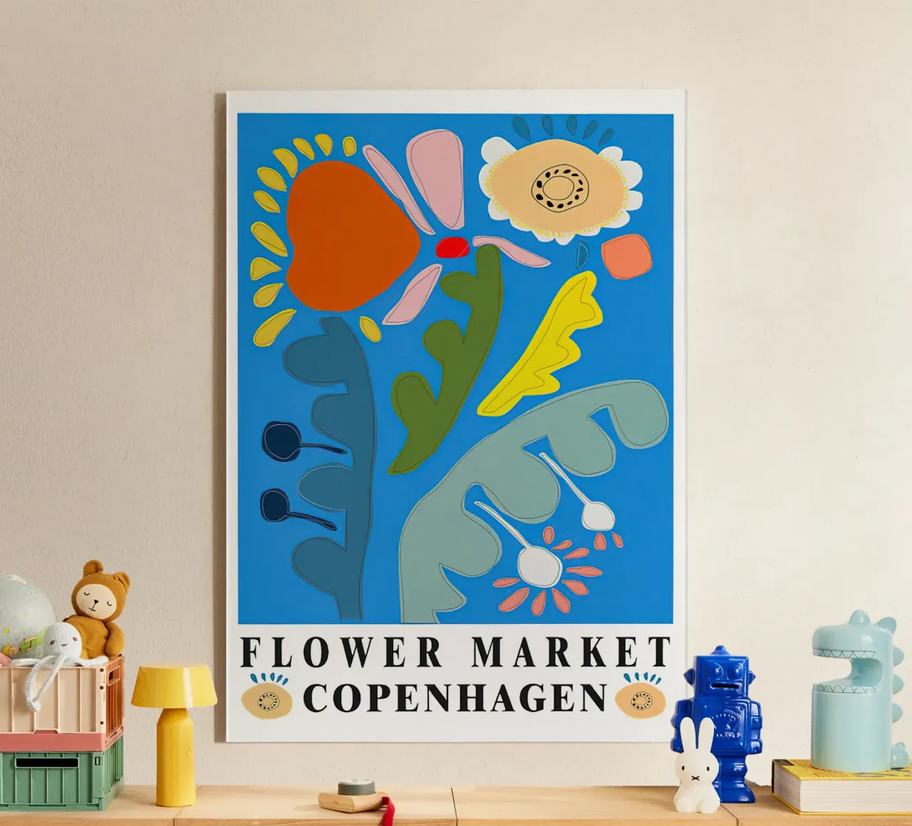 Mercato dei fiori di Copenaghen plexiglass da TekleDawit
