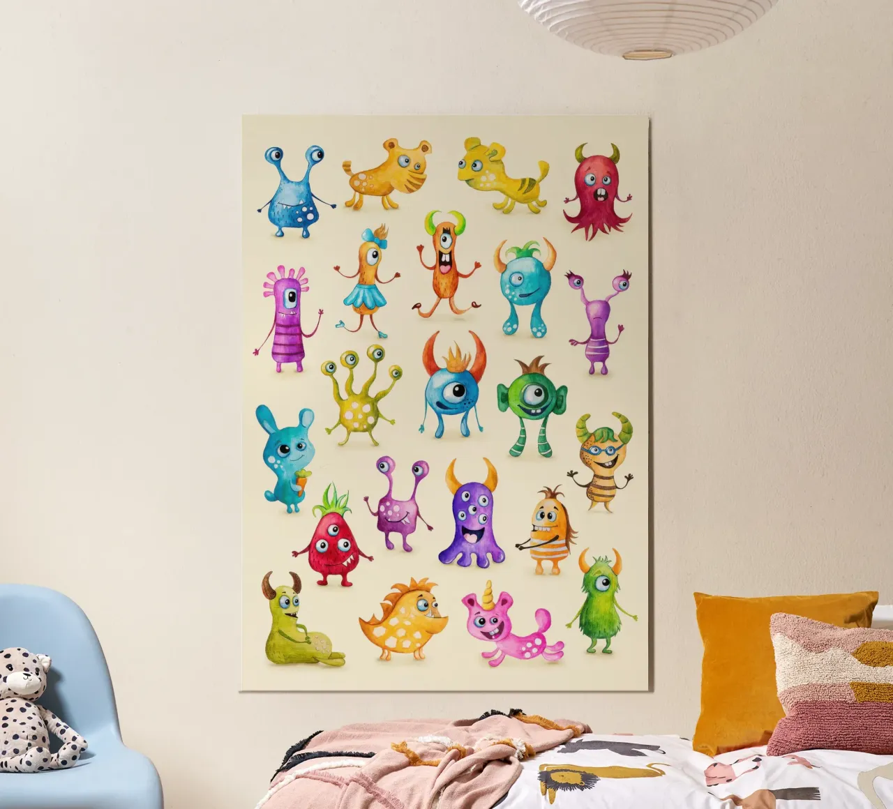 Illustration of Colourful Monsters hahnemühle by Knowladge star