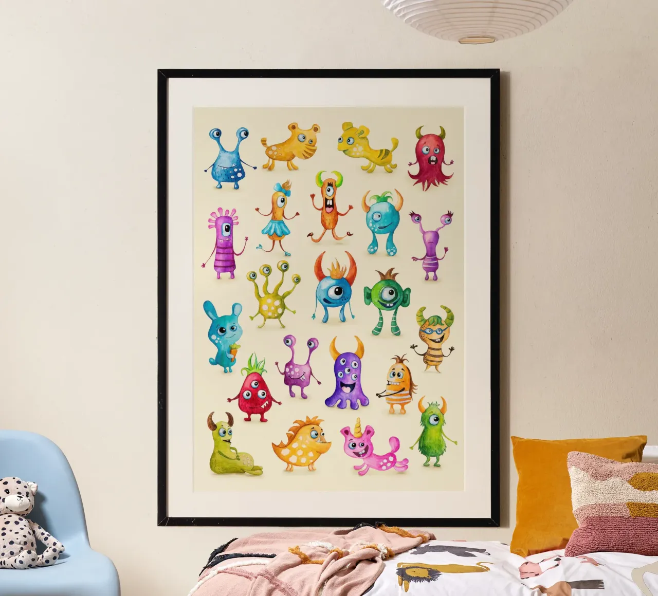 Illustration of Colourful Monsters hahnemühle by Knowladge star