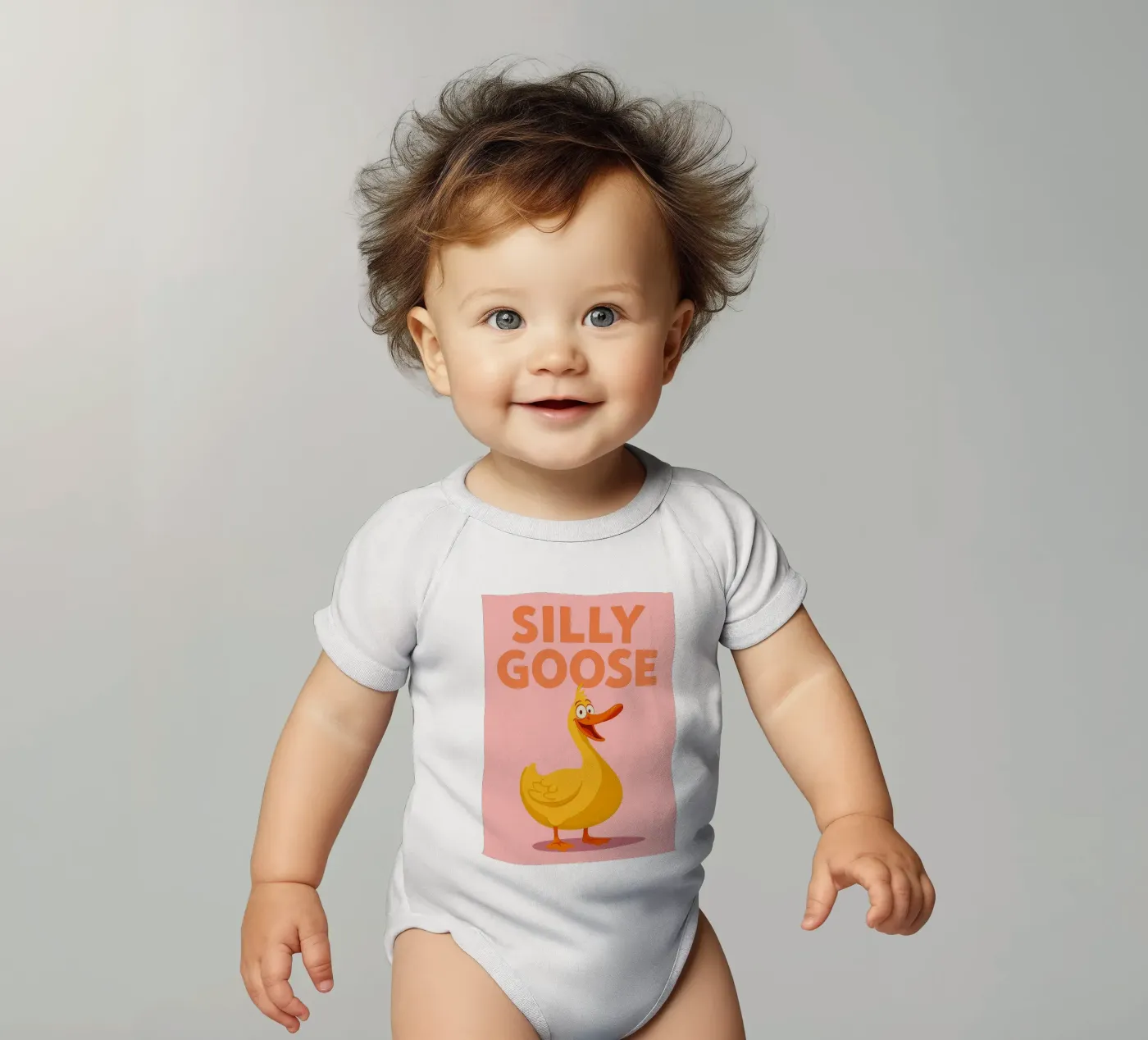 silly goose body neonato maniche corte da oneone