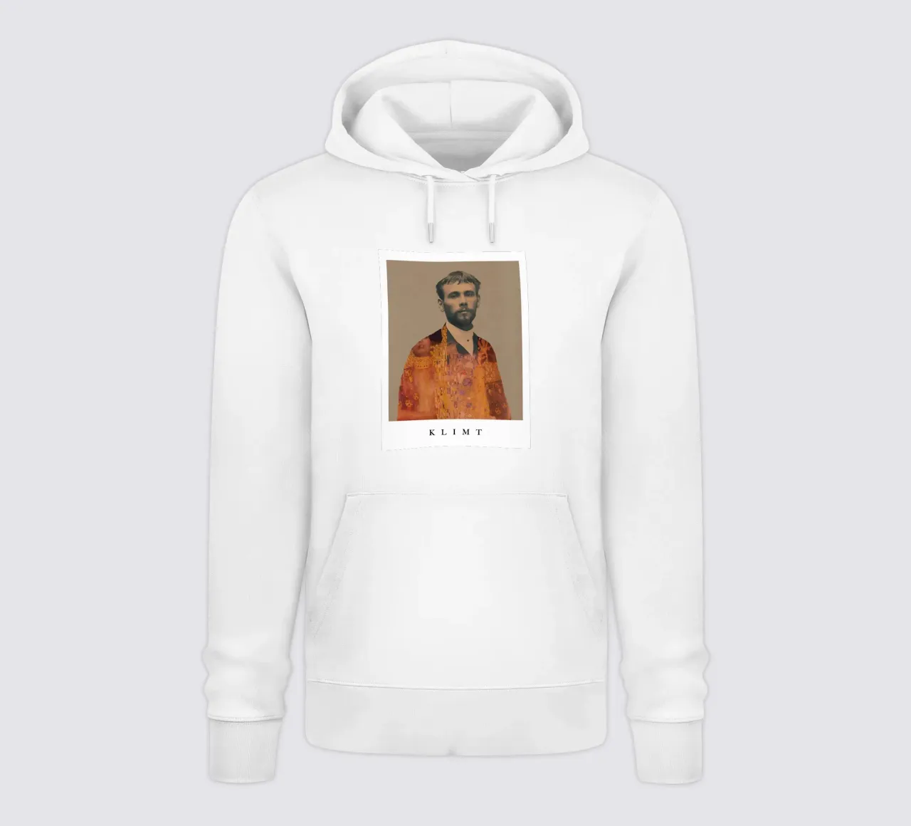 for Gustav Klimt with border felpa con cappuccio da Frank Moth