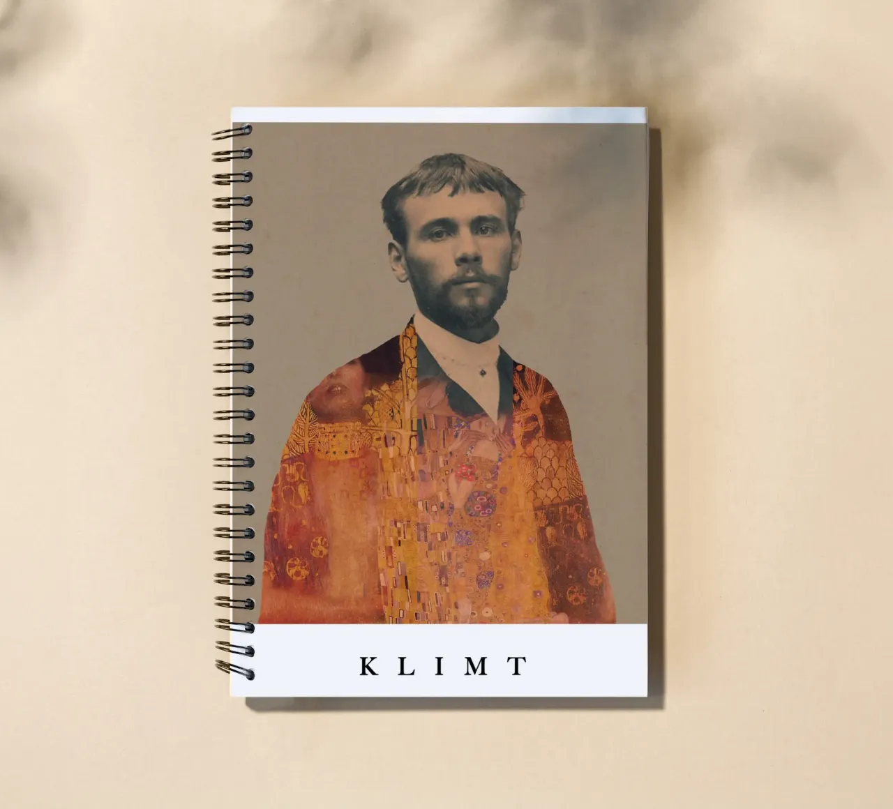 for Gustav Klimt with border spiral notebook by Frank Moth