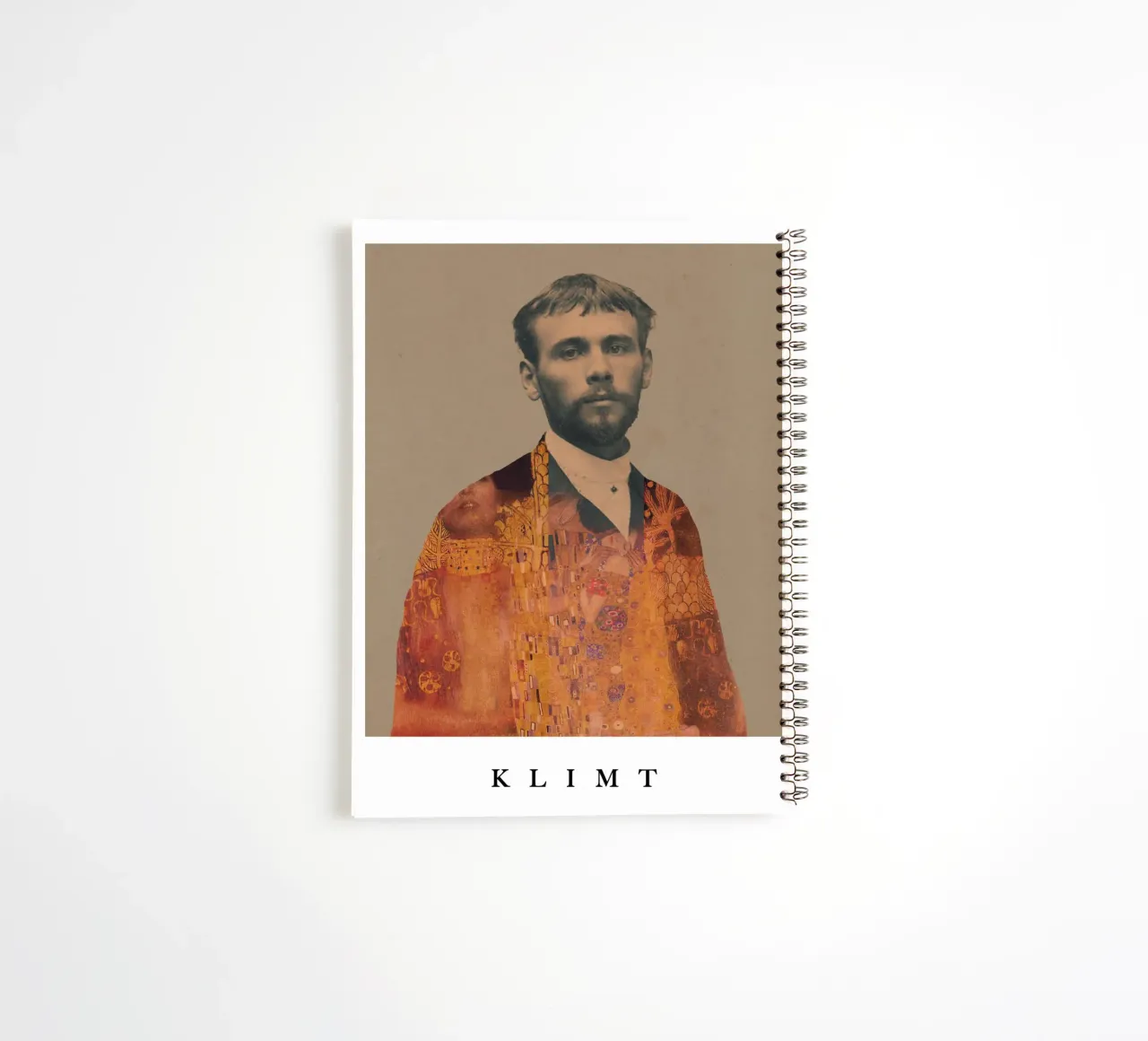 for Gustav Klimt with border spiral notebook by Frank Moth