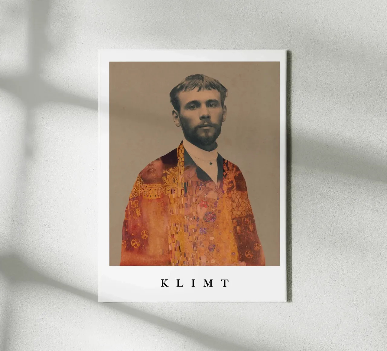 for Gustav Klimt with border tela da Frank Moth