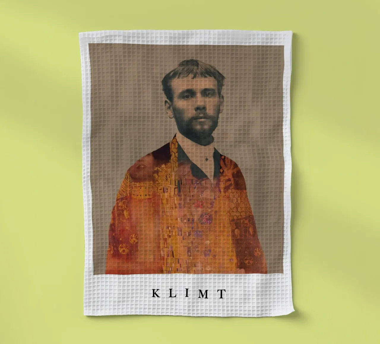 for Gustav Klimt with border canovaccio da cucina da Frank Moth