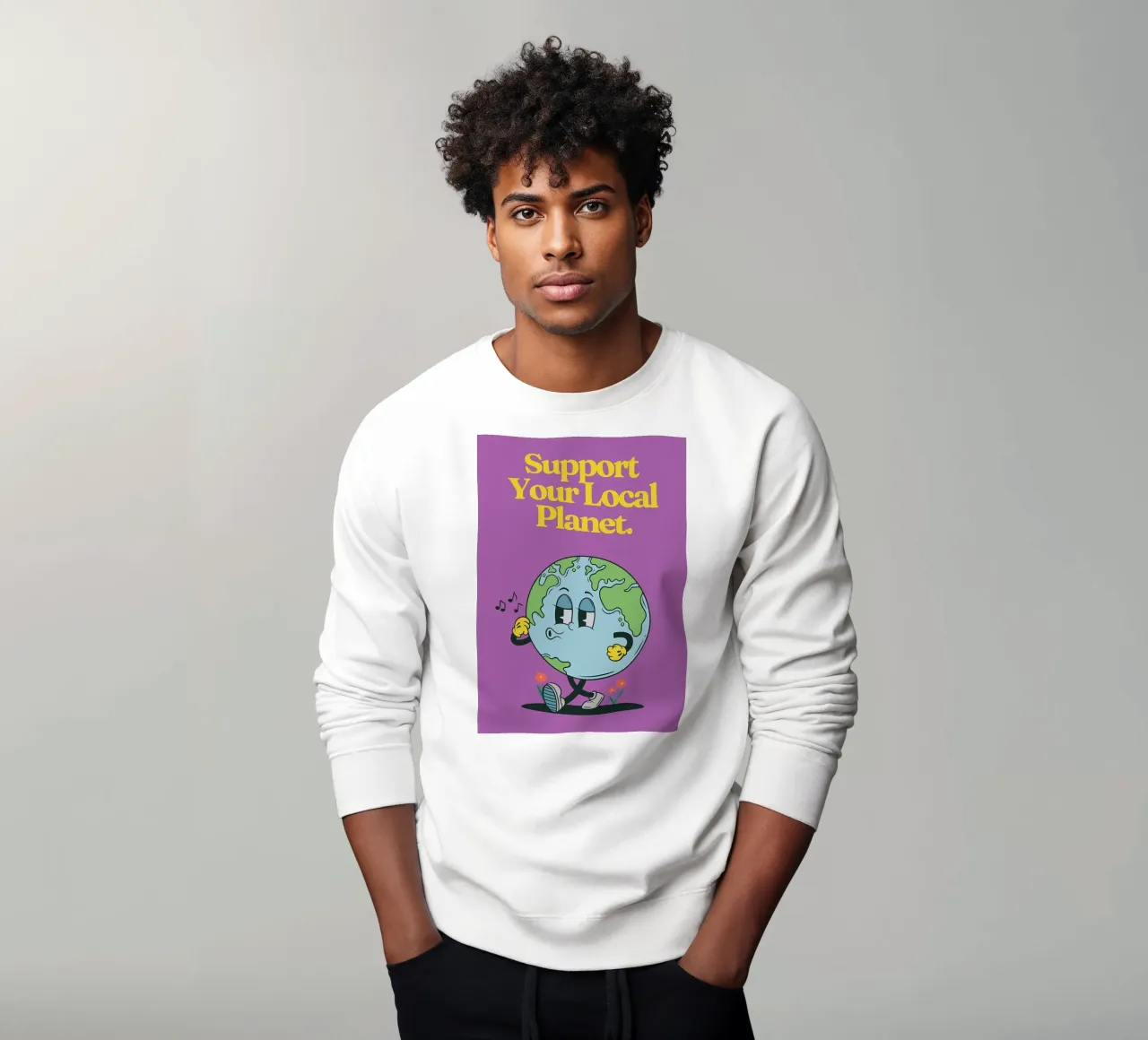 Support your local planet sweatshirt by oneone