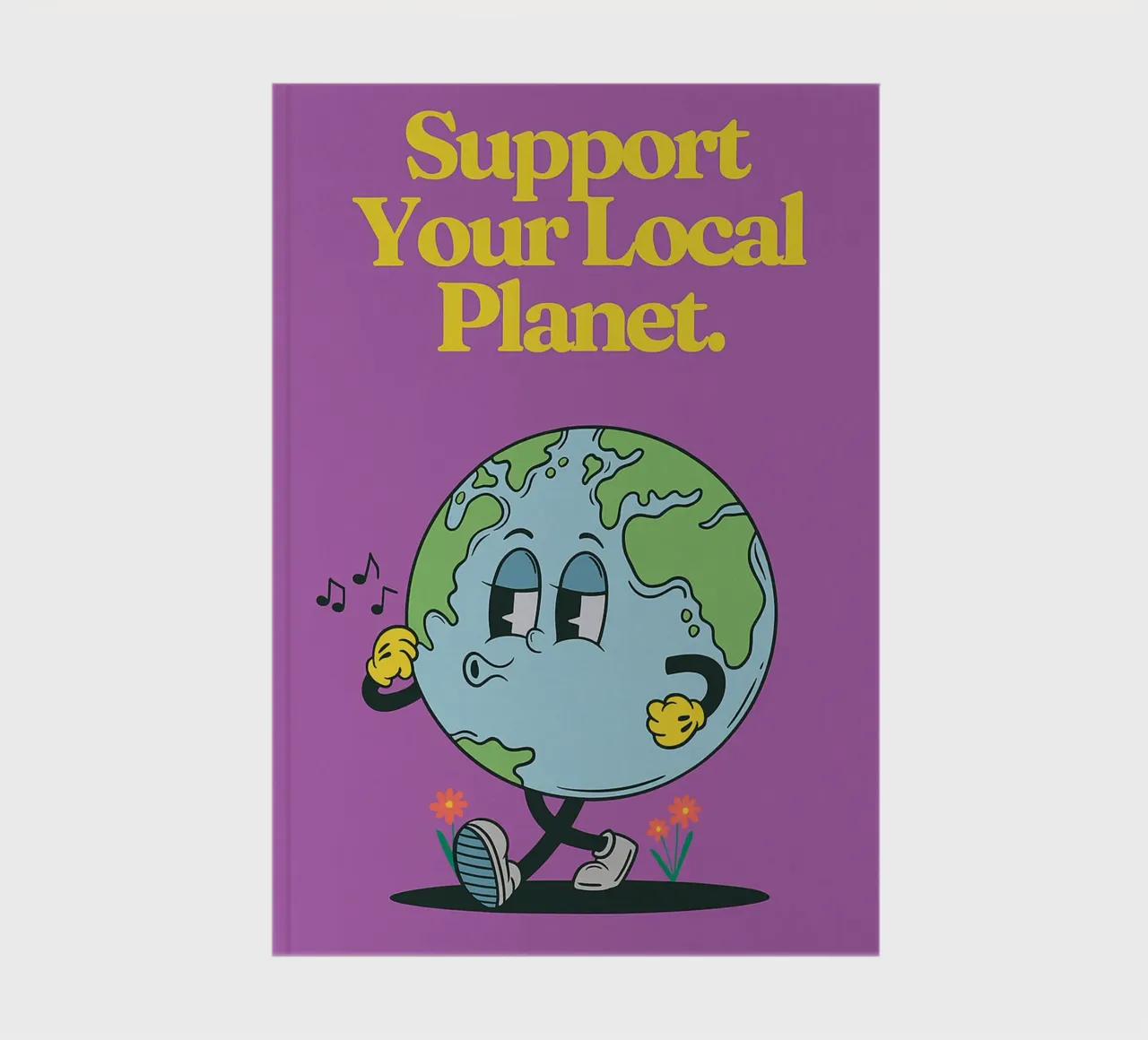 Steun je lokale planeet notitieboek van oneone