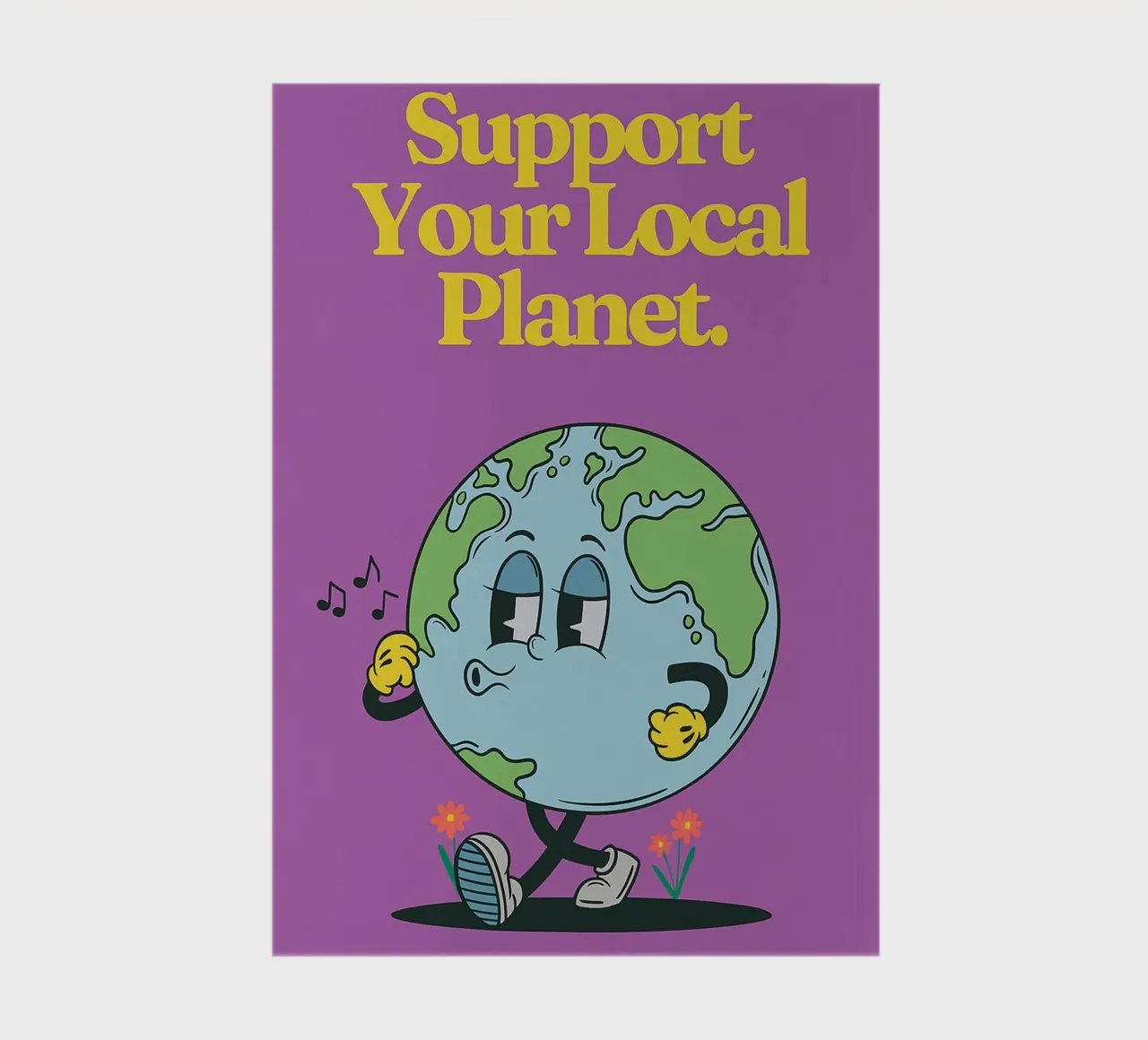 Steun je lokale planeet notitieboek van oneone