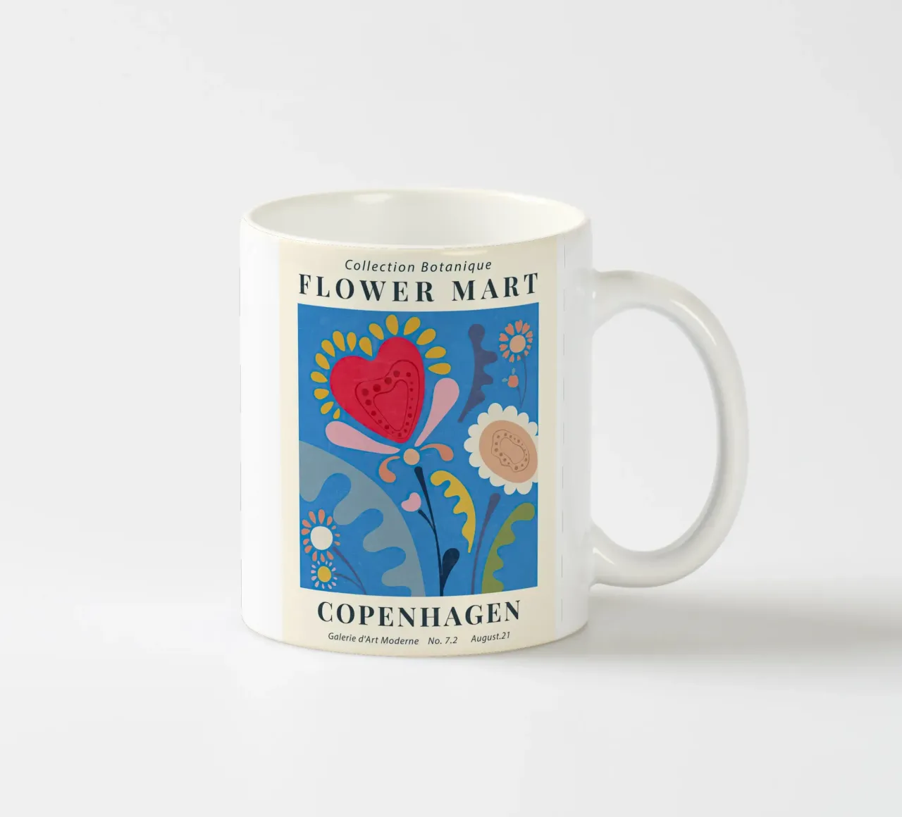 Mercato dei fiori di Copenaghen tazza in ceramica da TekleDawit