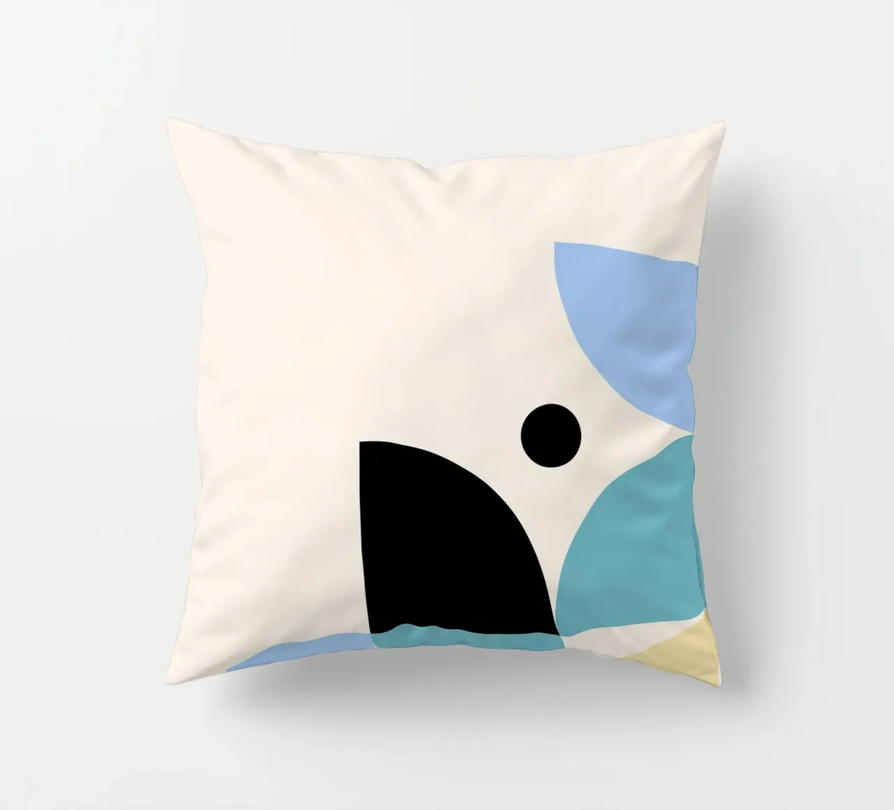 Forme geometriche morbide - Stampa moderna a tinte pastello cuscino da Studio Vibe
