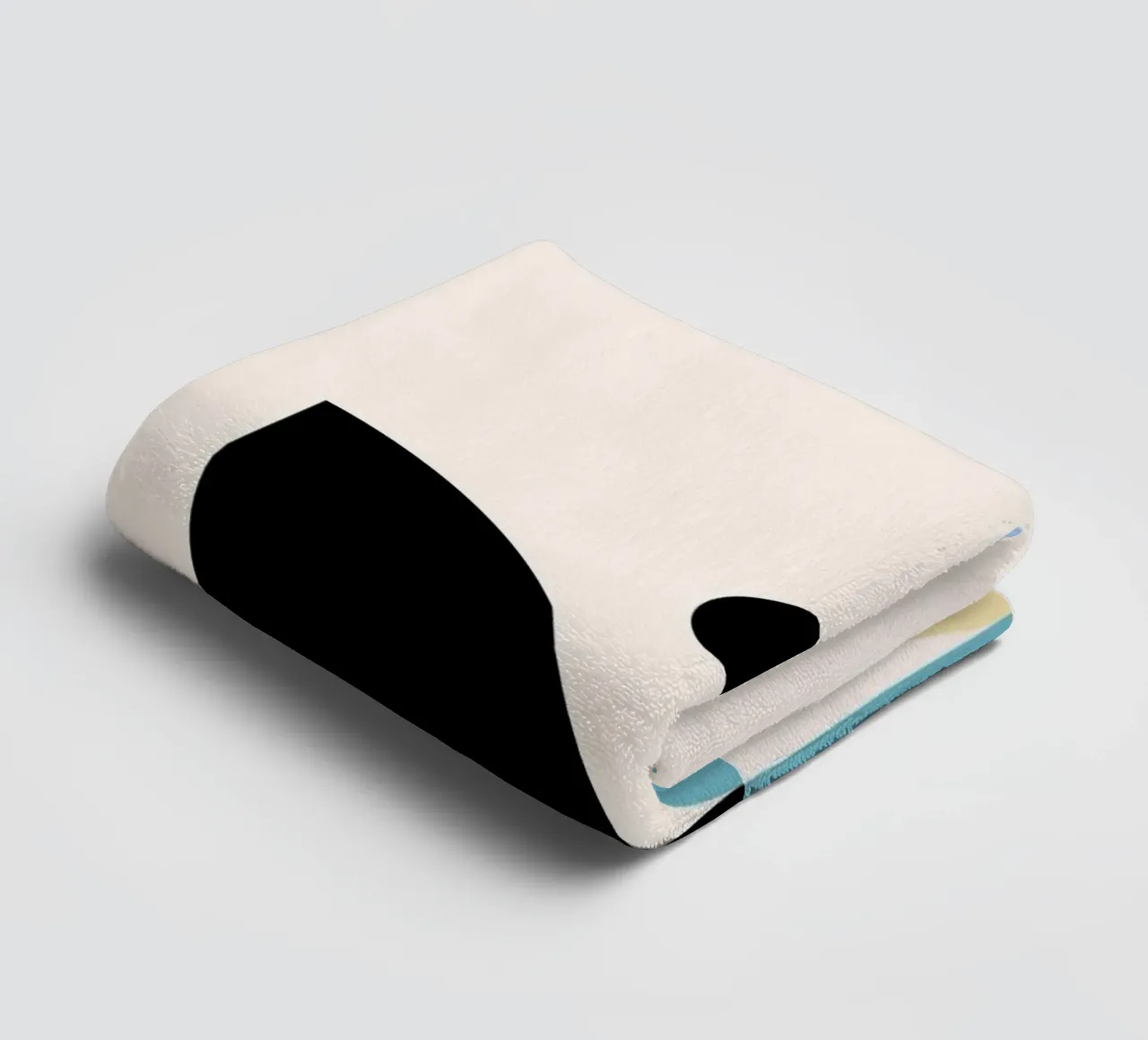 Geometric Soft Shapes – Modern Pastel Print towel by Studio Vibe
