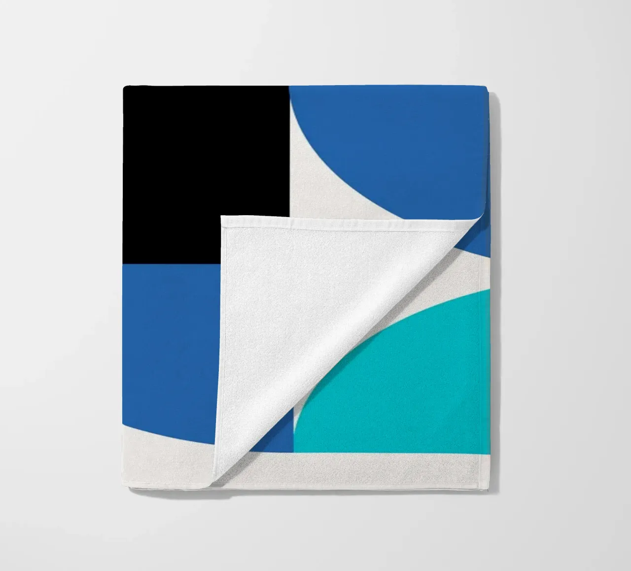 Forme geometriche blu - Poster astratto moderno telo mare da Studio Vibe