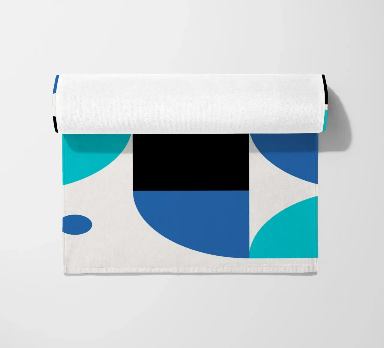 Forme geometriche blu - Poster astratto moderno telo mare da Studio Vibe