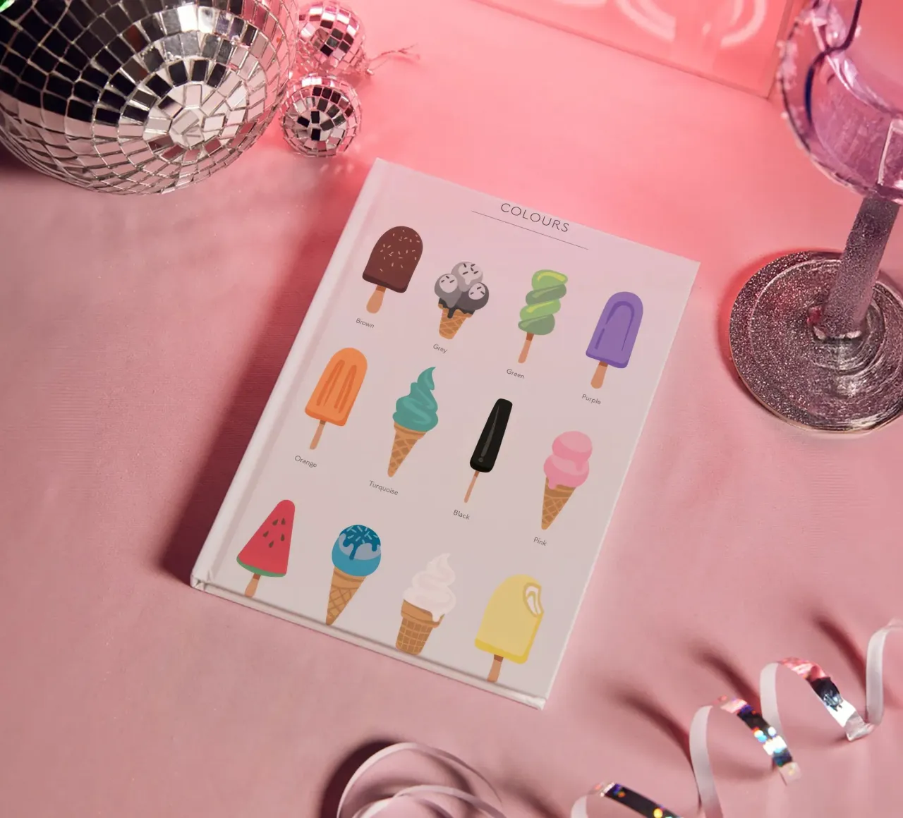 Ice Cream Colours notebook by Knowladge star