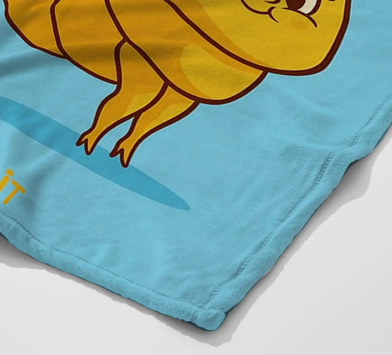 un croissant e un caffè coperta in pile da oneone