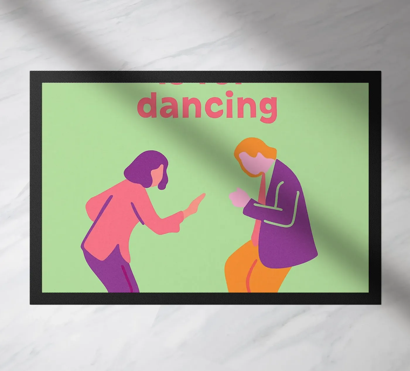 this kitchen is for dancing doormat by oneone