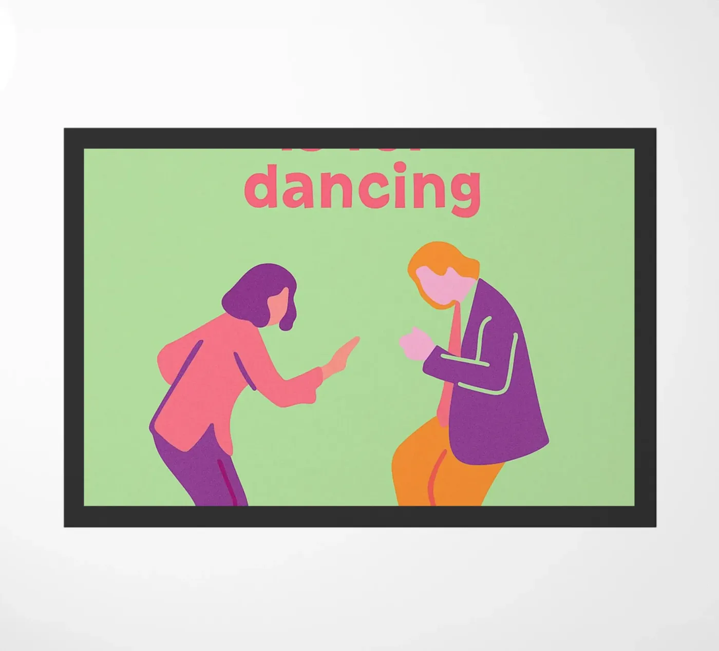 this kitchen is for dancing doormat by oneone