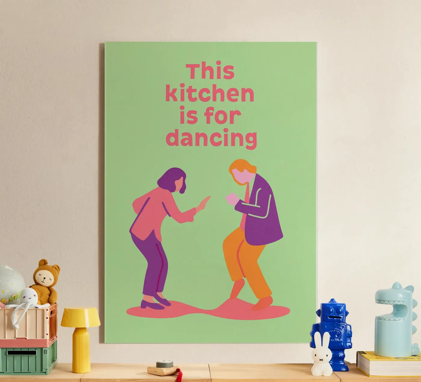 questa cucina è per ballare plexiglass da oneone