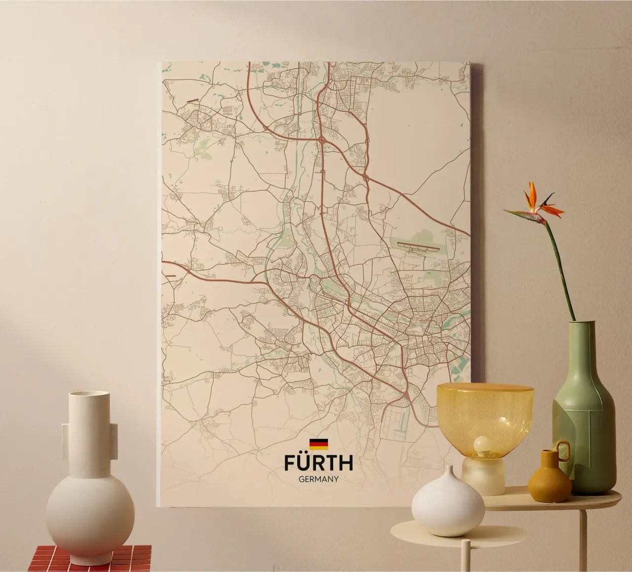 Furth DE canvas met Baklijst van Rick Thompson