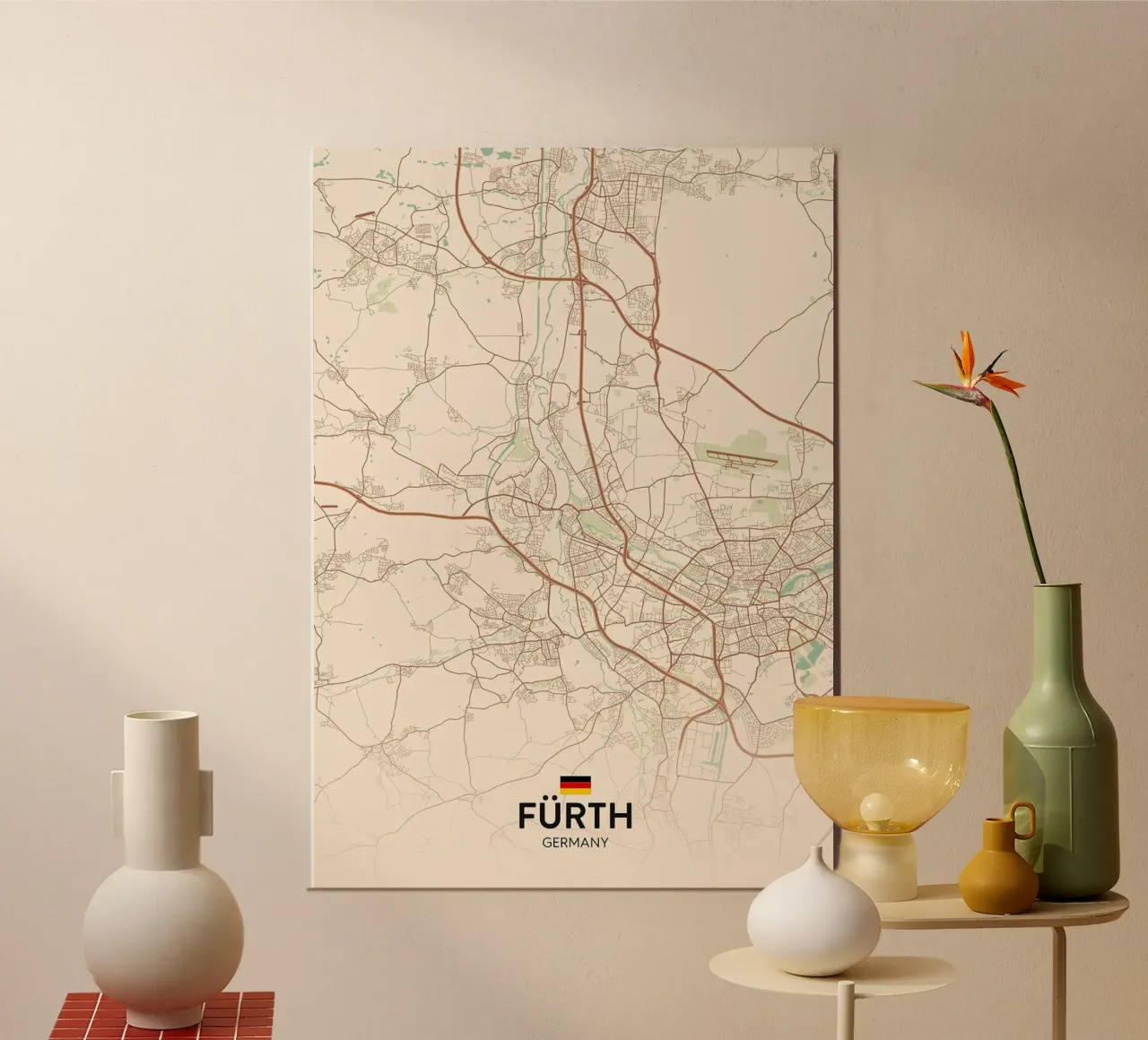 Furth DE poster con telaio in plastica da Rick Thompson