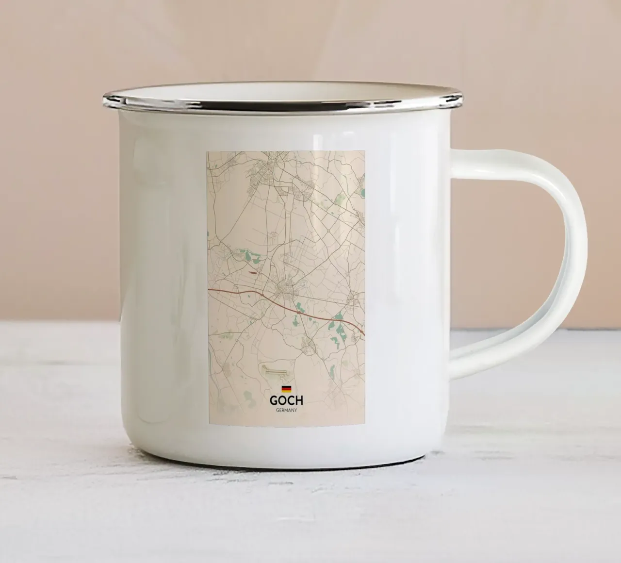 Goch DE tazza in smalto da Rick Thompson