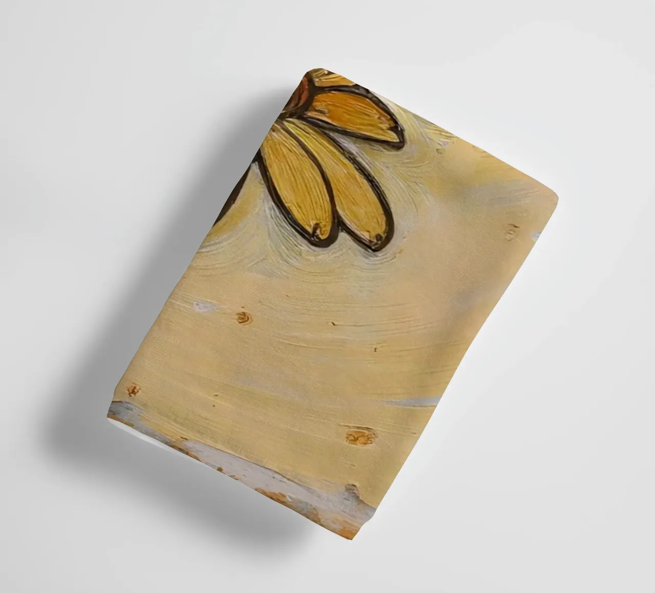 Papillon monarque se reposant sur une fleur jaune, wtercolor serviette de bain de DesignDoodle