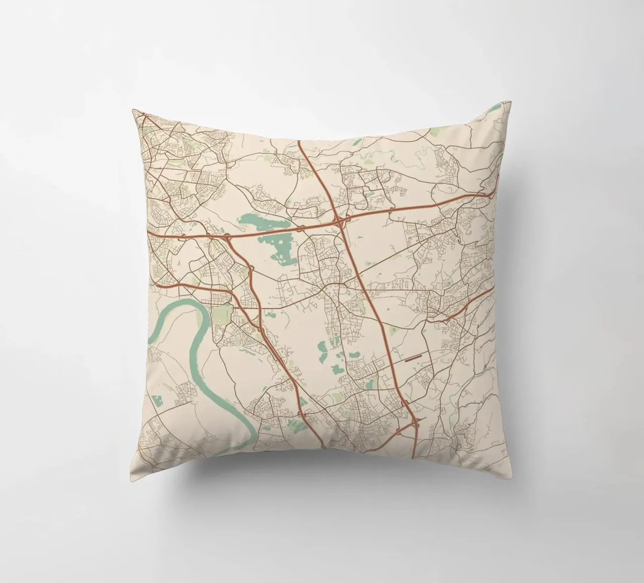 Hilden DE decorative cushion by Rick Thompson