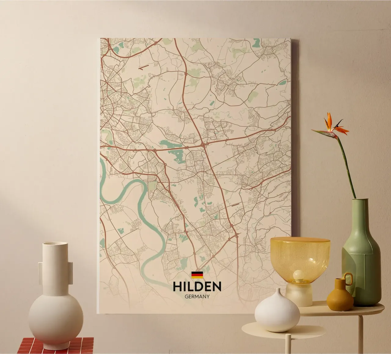 Hilden DE canvas met Baklijst van Rick Thompson