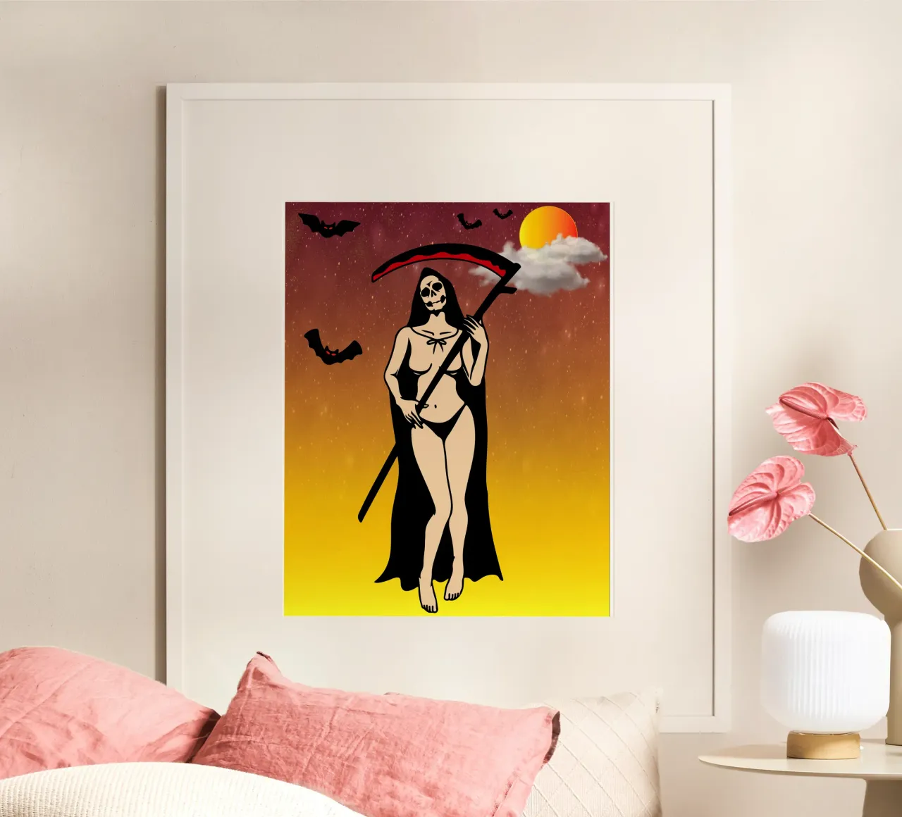 ragazza diavolo halloween poster da onechoice