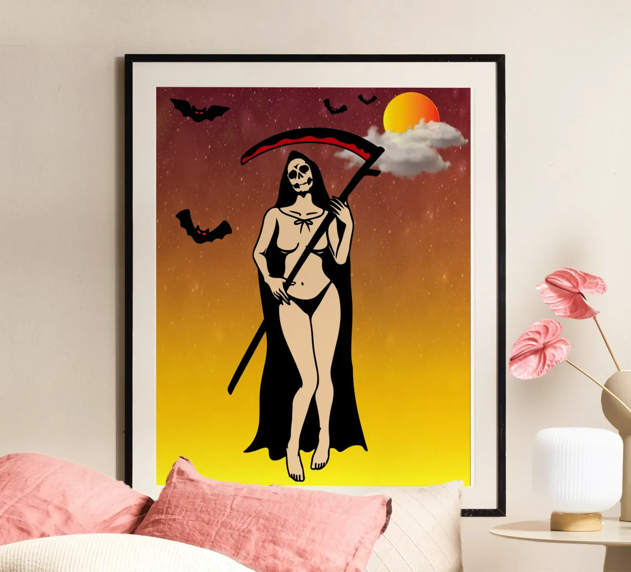 ragazza diavolo halloween poster da onechoice