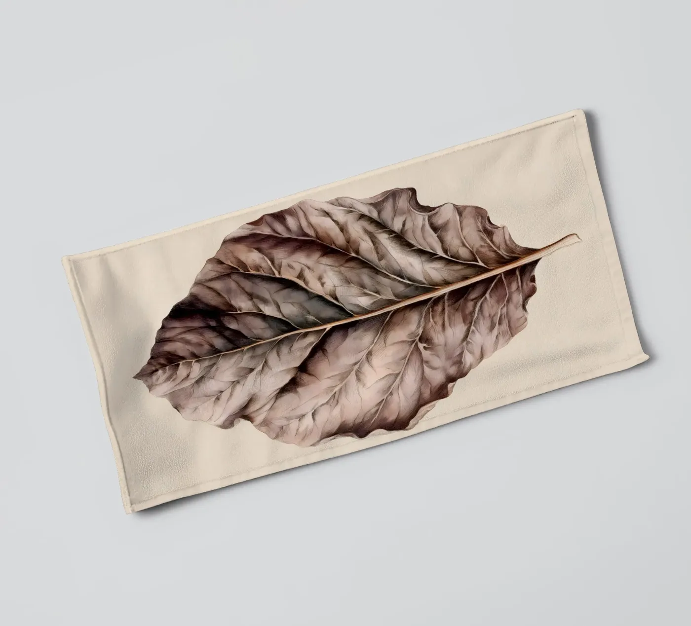 Tabakblatt towel by Studio Verde