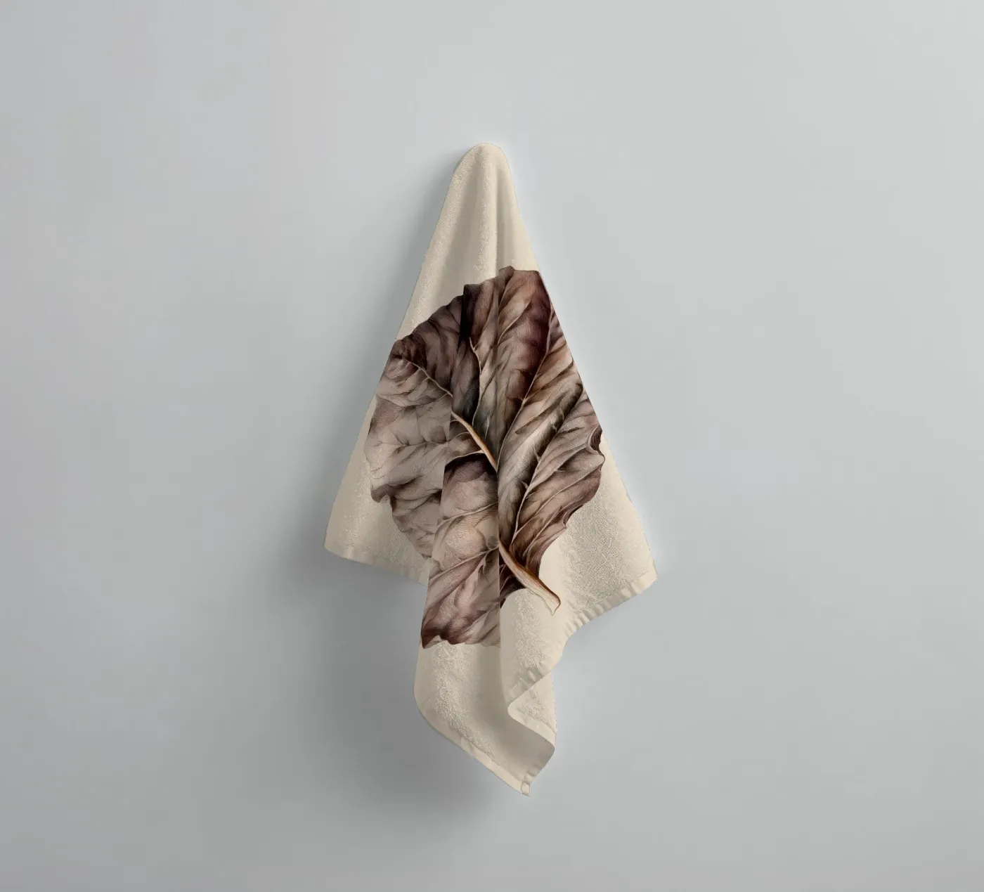 Tabakblatt towel by Studio Verde
