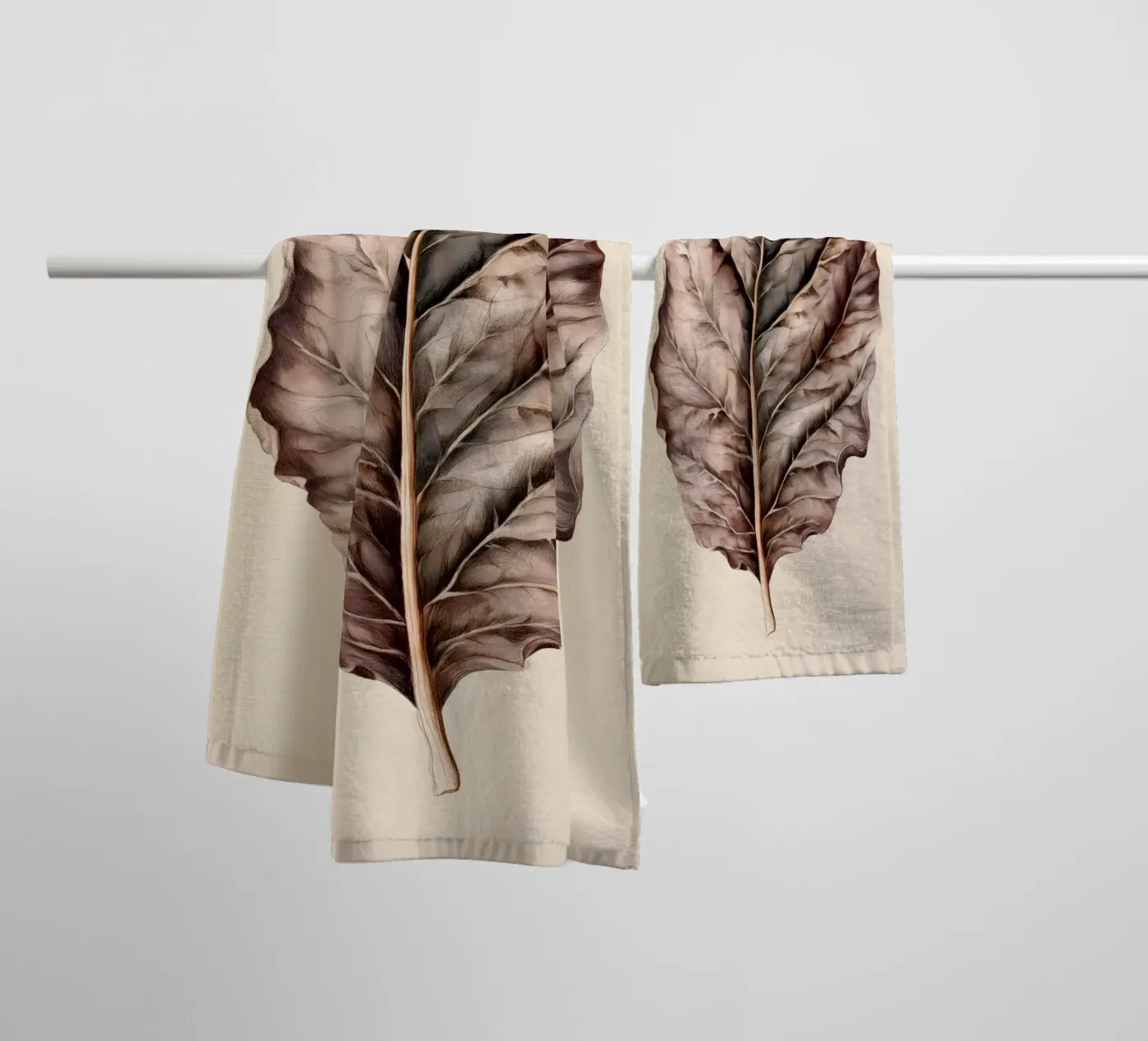 Tabakblatt towel by Studio Verde