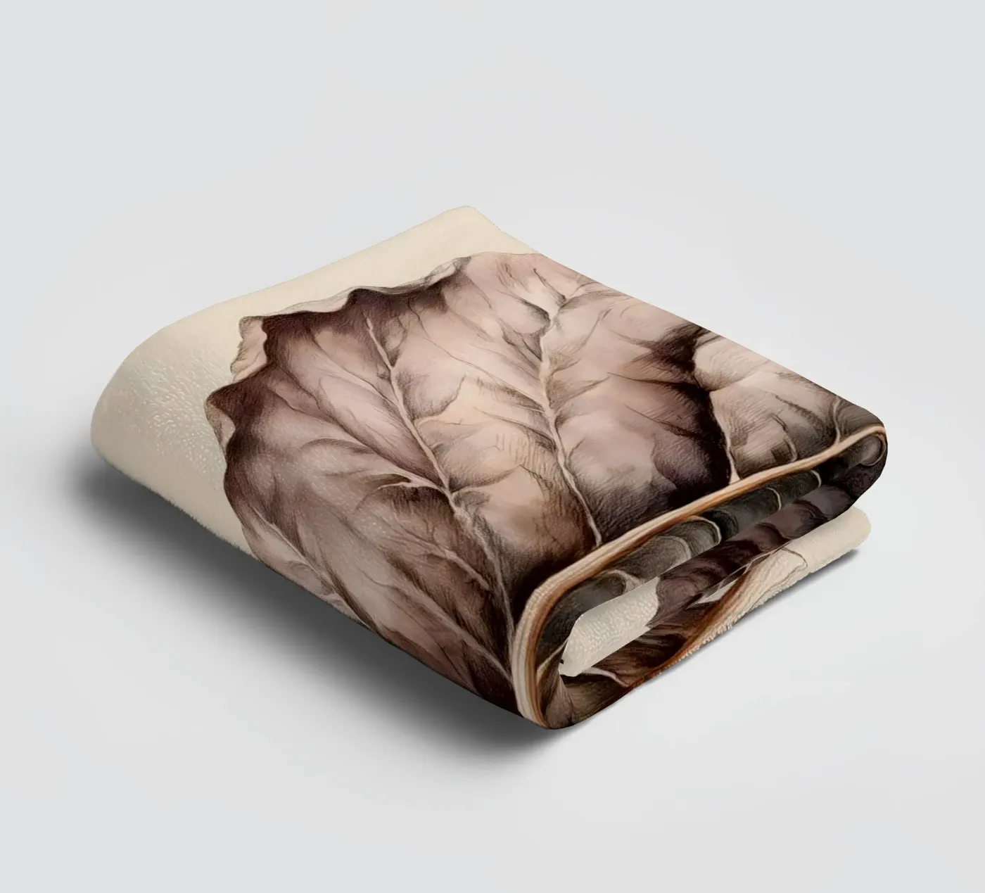 Tabakblatt towel by Studio Verde