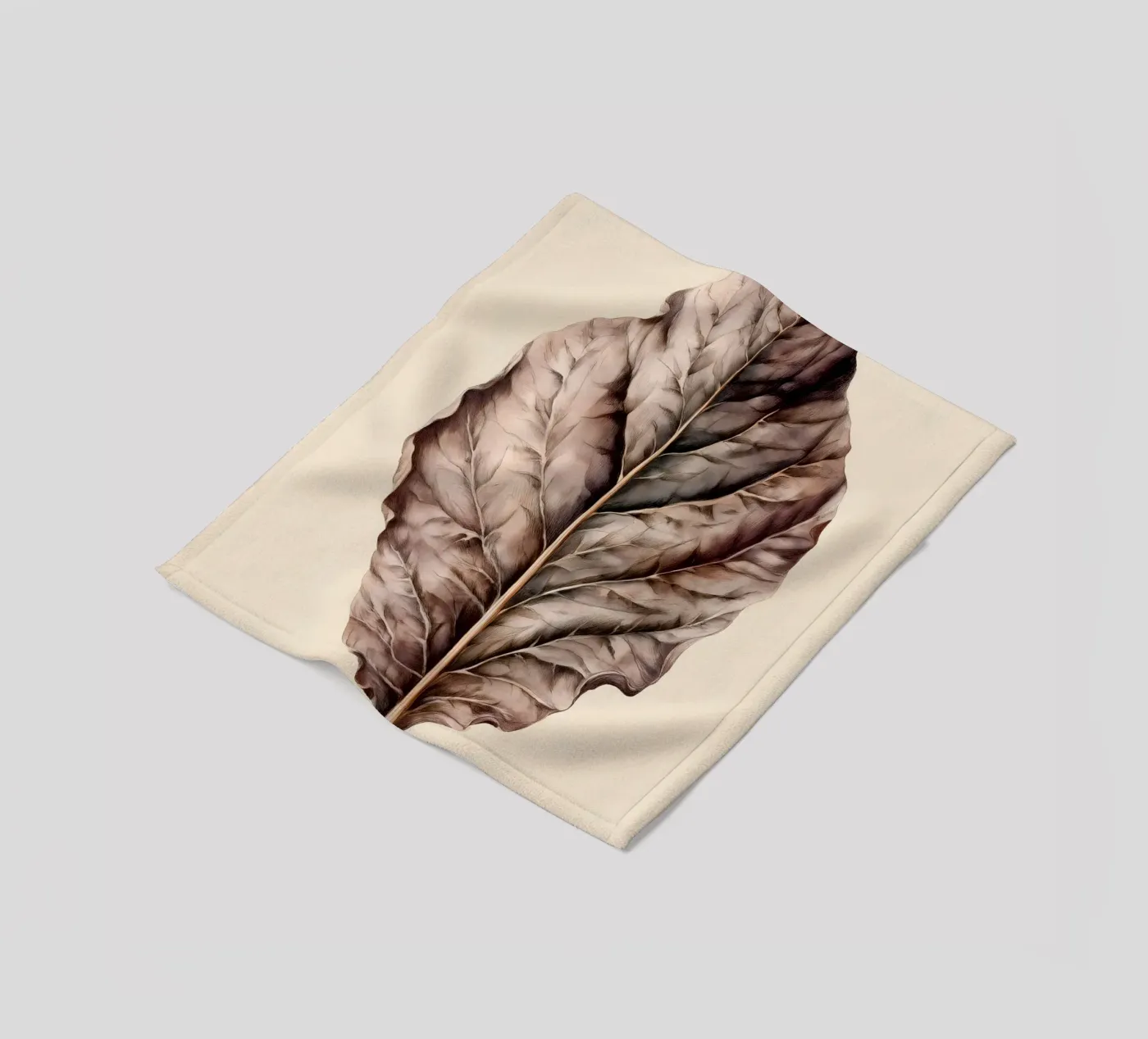 Tabakblatt Fleecedecke von Studio Verde