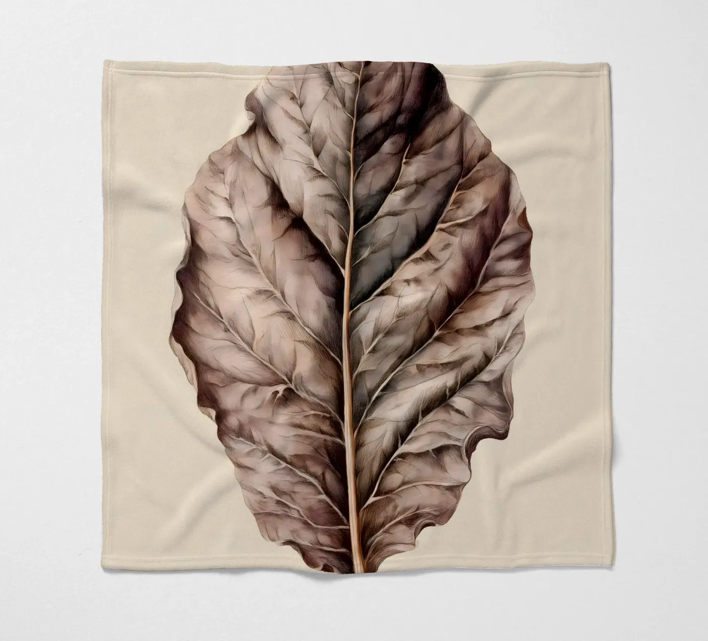 Tabakblatt Fleecedecke von Studio Verde