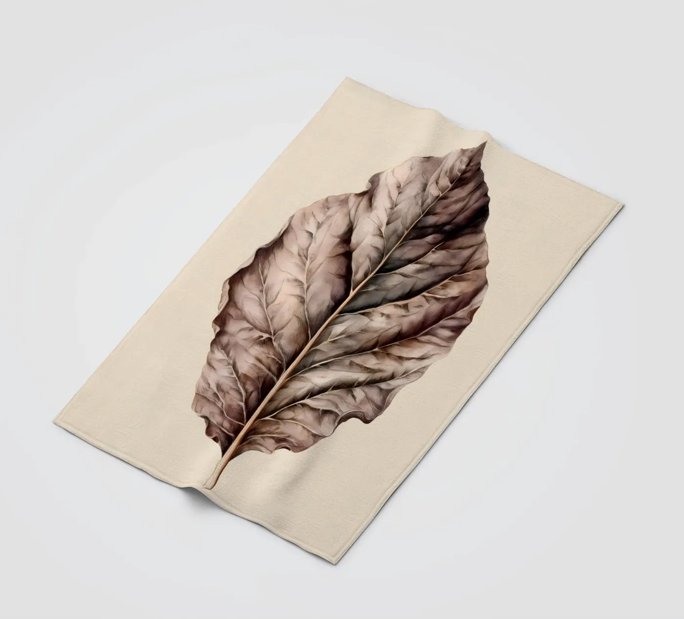 Tabakblatt Fleecedecke von Studio Verde