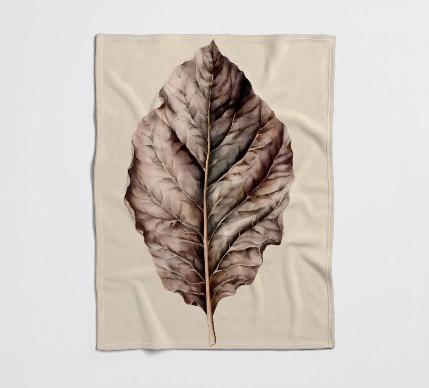 Tabakblatt Fleecedecke von Studio Verde