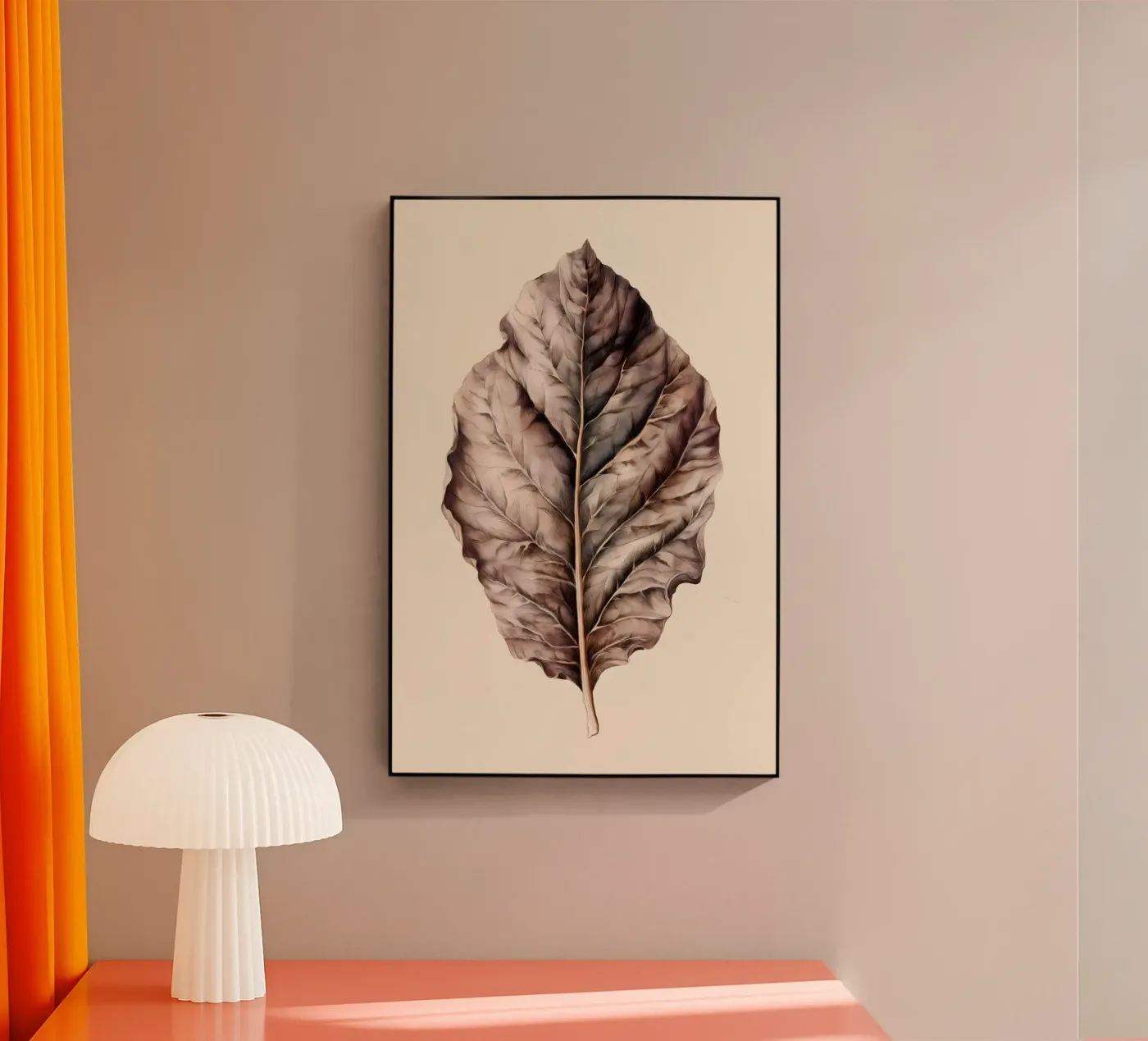 Tabakblatt acryl van Studio Verde