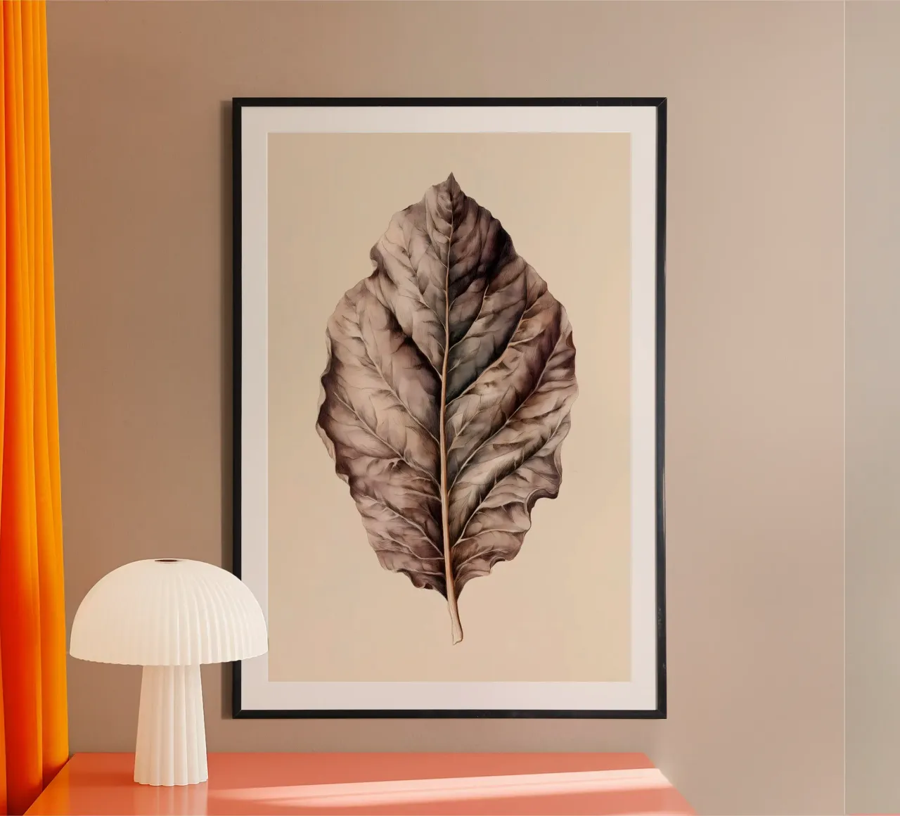 Tabakblatt poster con telaio in plastica da Studio Verde