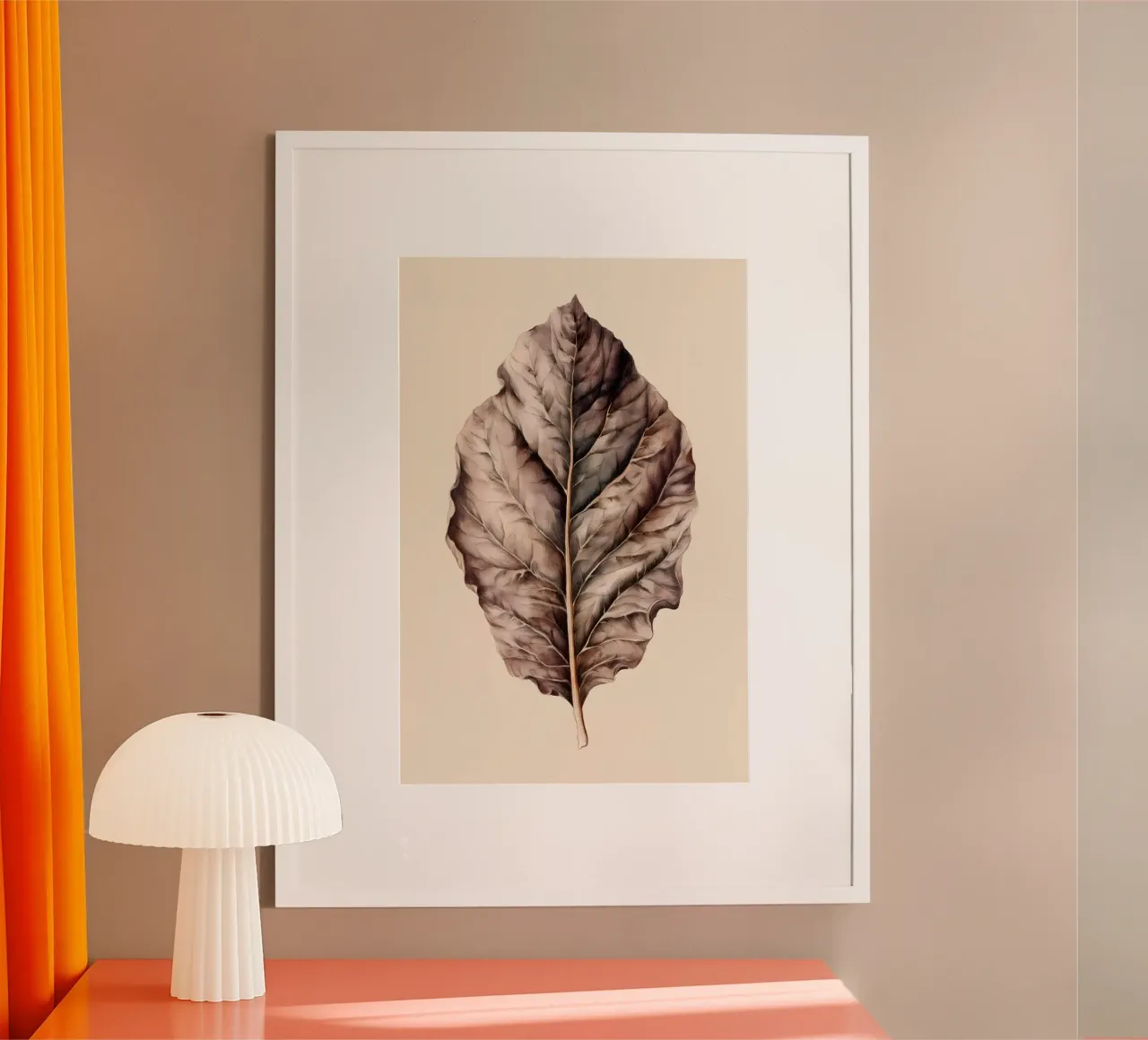 Tabakblatt poster con telaio in plastica da Studio Verde