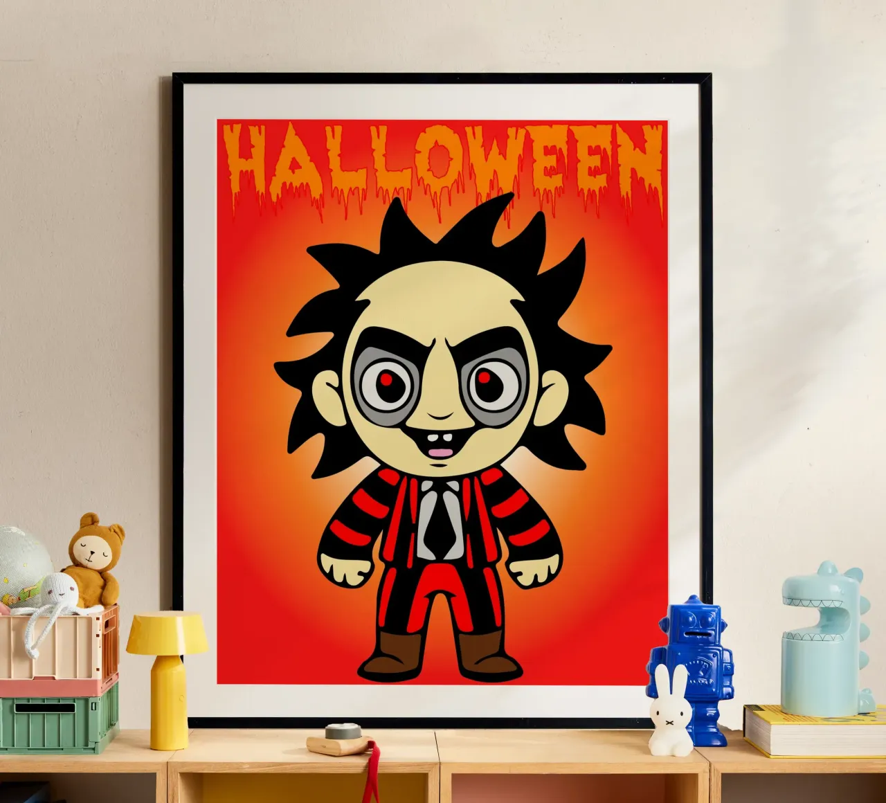 bambola fantasma Halloween poster da onechoice