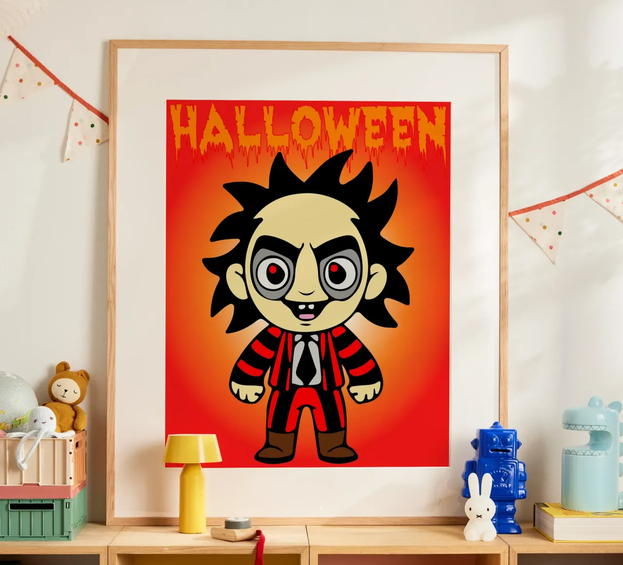 bambola fantasma Halloween poster da onechoice