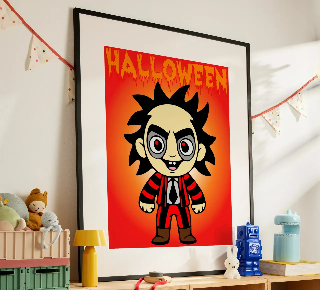 bambola fantasma Halloween poster da onechoice