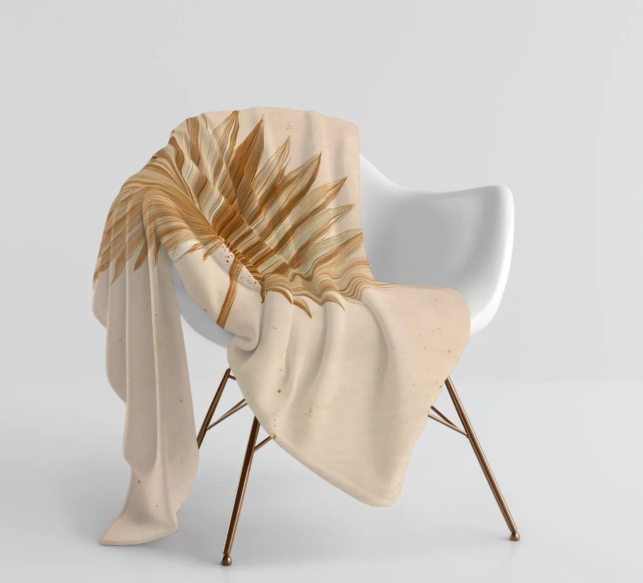 Palmwedel Fächerpalme Fleecedecke von Studio Verde