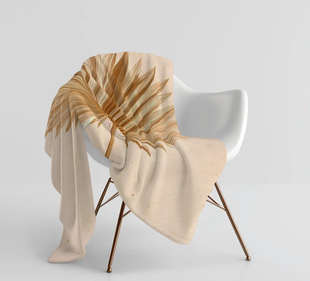 Palmwedel Fächerpalme Fleecedecke von Studio Verde