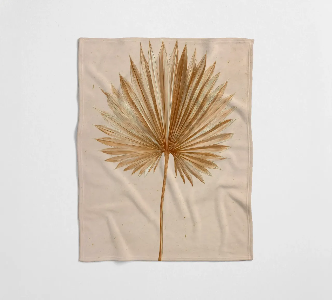 Palmwedel Fächerpalme Fleecedecke von Studio Verde